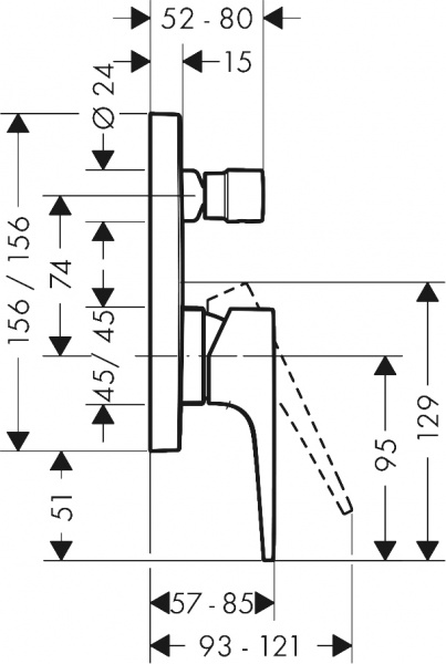 ��������� Hansgrohe Metropol 32545340 ��� ����� � �����