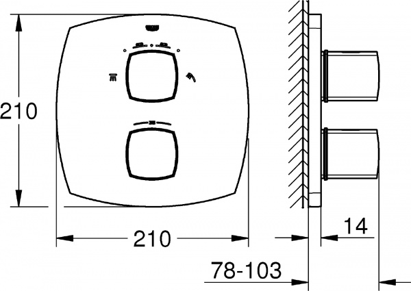  Grohe Grandera 19948000  