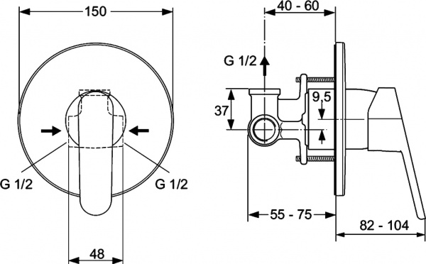  Ideal Standard Ceraplan 2 A5960AA   