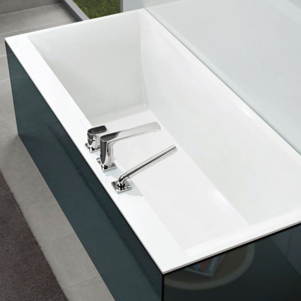 ��������� ����� Villeroy & Boch Squaro Edge 12 UBQ160SQE2DV-RW 160x75, � �������, ����-�������, stone white