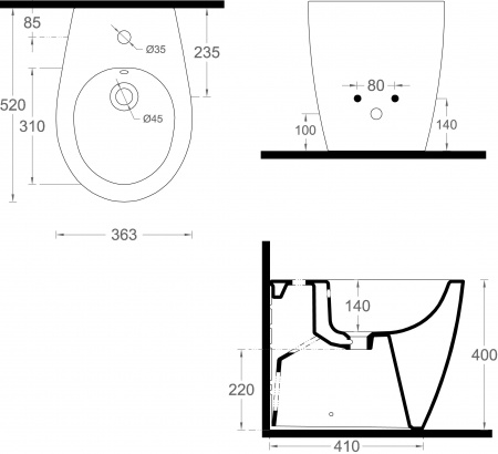 ���� ��������� ArtCeram Step STB002