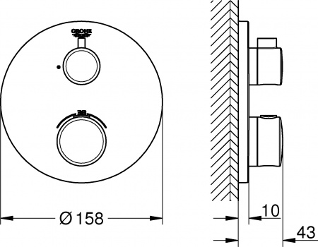  Grohe Grohtherm 24075000  