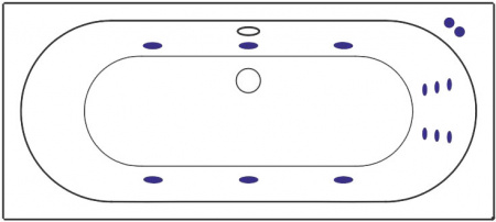 ��������� ����� Excellent Oceana WAEX.OCE16.LINE 160x75