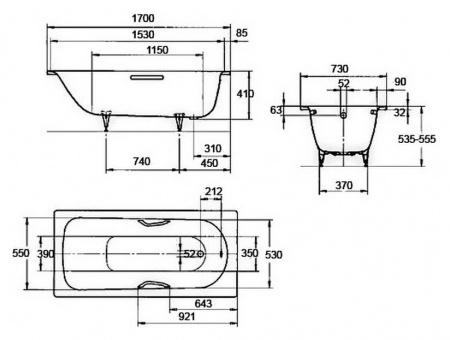 �������� ����� Kaldewei Advantage Saniform Plus Star 336 � ��������� Anti-Slip � Easy-Clean