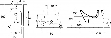 ������ ��������� Villeroy & Boch Finion 4664R0R1 alpin, ceramicplus