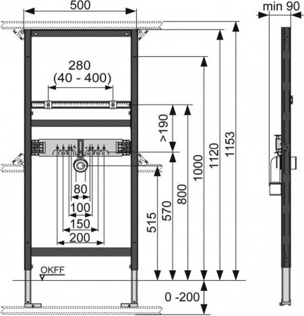 ������� ����������� ��� ������� TECE TECEprofil 9310000