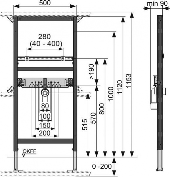 ������� ����������� ��� ������� TECE TECEprofil 9310000