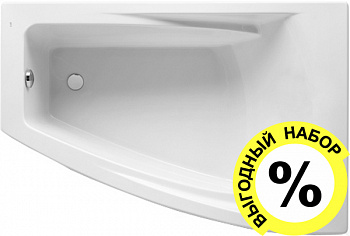 ��������� ����� Roca Hall Angular 150x100 R + ��������� ��� ����� � �����