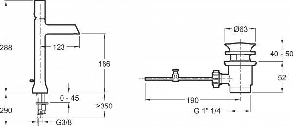 ��������� Jacob Delafon Toobi E8990-CP ��� ��������