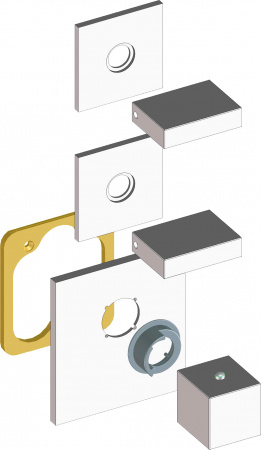 ��������� Bossini Rectangular 2 Outlets LP Z033203 ��� ����� � �����, ����