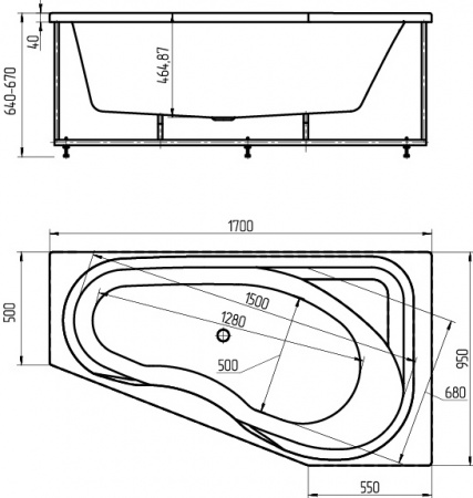 ��������� ����� ������� ����� MED180-0000038 170x95 R, ��������� ������