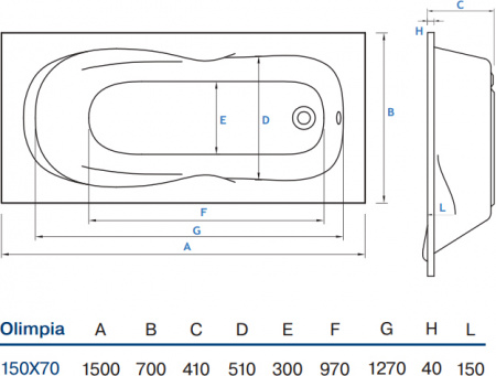 ��������� ����� Koller Pool Olimpia 150x70