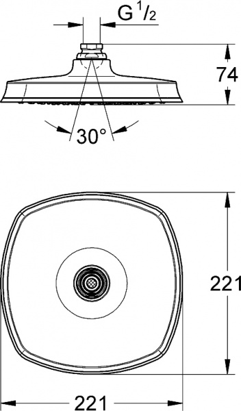 ������� ��� Grohe Rainshower Grandera 210 27974DA0 ������ �����