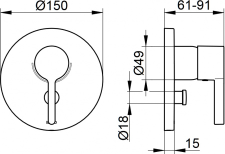 ��������� Keuco Edition 400 51572 010181 ��� ����� � �����