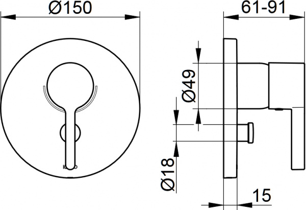 ��������� Keuco Edition 400 51572 010181 ��� ����� � �����