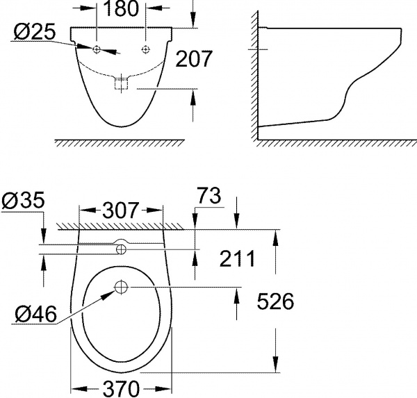 ���� ��������� Grohe Bau Ceramic 39433000