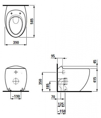 ������ ���������� Laufen Alessi One 2197.1.400.000.1