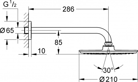 ������� ��� Grohe Rainshower Cosmopolitan 210 26052000