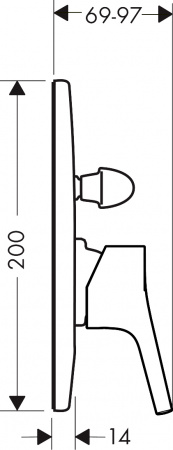 ��������� Hansgrohe Talis S 72407000 ��� ����� � �����, ����