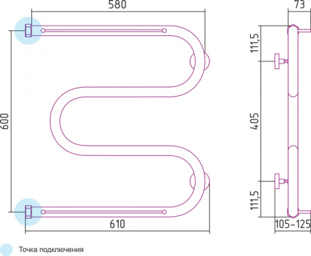 ����������������� ������� ������� �-�������� 60x60 � 2 �������