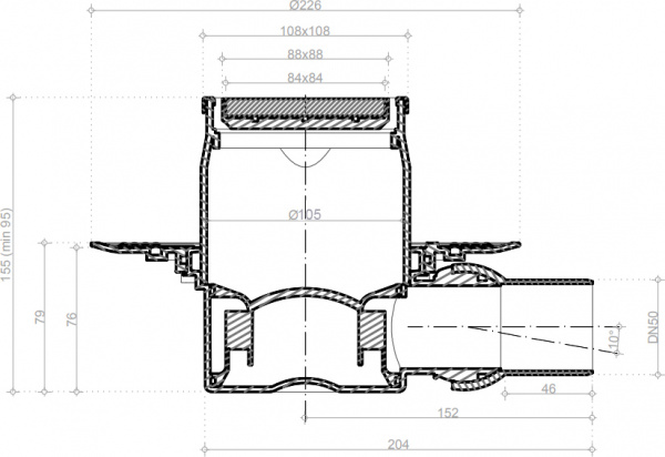   Pestan Confluo Standard Dry 1 Black Glass 10x10