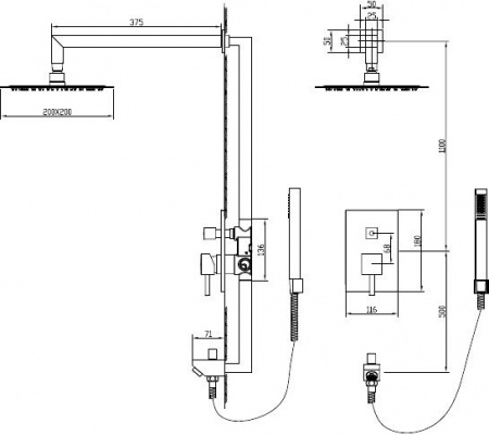 ������� �������� RGW Shower Panels SP-54 � ���������� ������