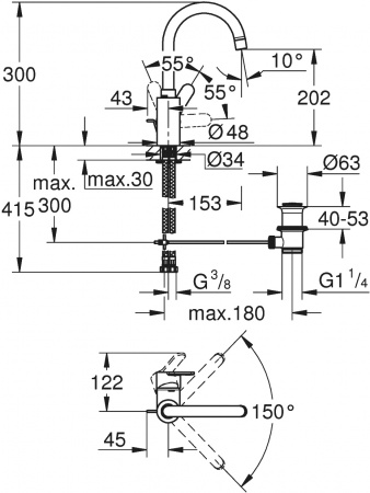 ��������� Grohe Eurostyle Cosmopolitan 23043003 ��� ��������