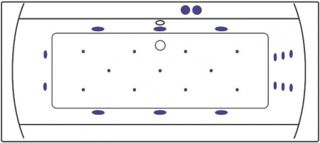 ��������� ����� Excellent Aquaria Lux WAEX.AQU18.ULTRA 180x80