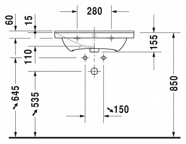  Duravit P3 Comforts 2332650000 (65 )