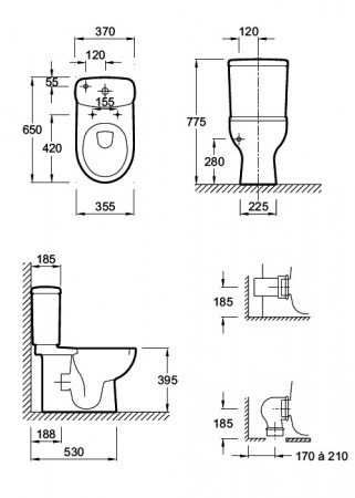 ����� ��� ������� Jacob Delafon Panache