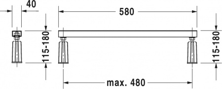 ��������� ����� Duravit D-Neo 170�70