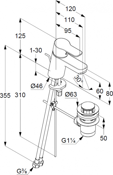 ��������� Kludi Pure&Easy 373850565 ��� ��������