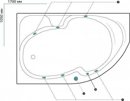 ��������� ����� Marka One Diana 01��1710����� ������, 170x105 L