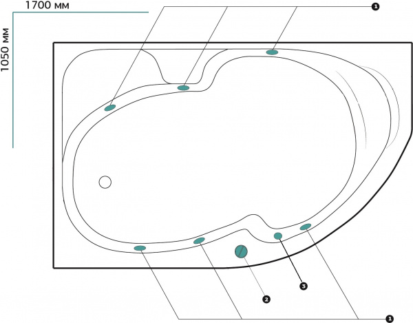 ��������� ����� Marka One Diana 01��1710����� ������, 170x105 L