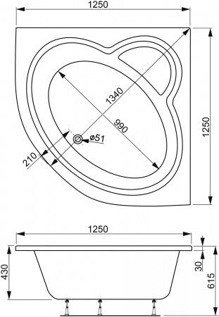 ��������� ����� Vagnerplast Catalina mini 125x125 �����