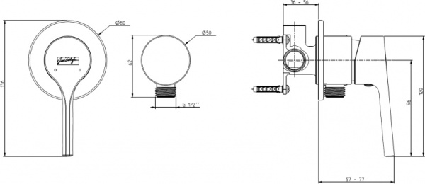 ��������� Jacob Delafon Elate E25754-CP ��� ���� � ���������� ������