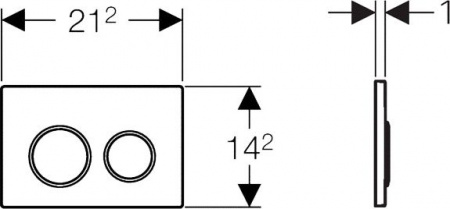 ������ ����� Geberit Omega 20 115.085.KH.1 ����/������� ����