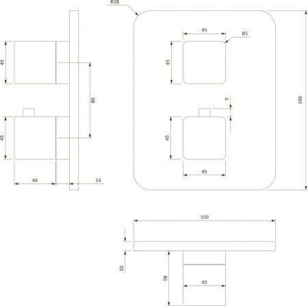 ��������� Omnires Parma PM7436GR C ���������� ������, ��� ����, ������