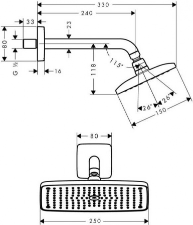 ������� ��� Hansgrohe Raindance E Air 27370000