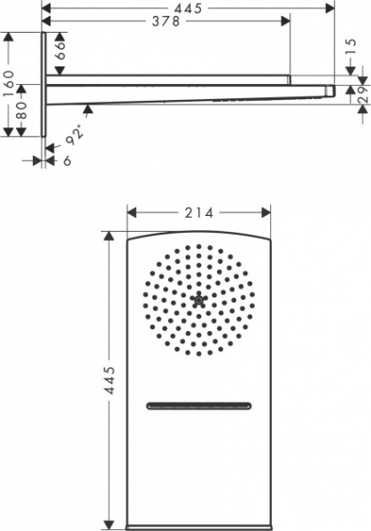 ������� ��� Hansgrohe Raindance Rainfall 180 AIR 2jet 28433400