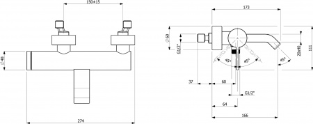 ��������� Villeroy & Boch Dawn TVT10650115261 ��� ����� � �����