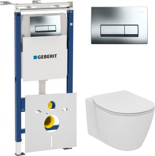 ��������  ������� ����������� ��� �������� Geberit Duofix ���������� 458.125.21.1 4 � 1 � ������� ����� + ������-������� Ideal Standard Connect E77240