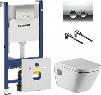 ��������  ������� ����������� ��� �������� Geberit Duofix Delta 458.124.21.1 3 � 1 � ������� ����� + ���� ��� ������� Roca Gap 346477000 + ������-������� Roca Gap 801472004 � �����������