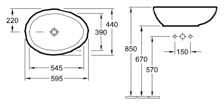 ��������� �������� Villeroy & Boch Aveo new generation 4132 60R2 ����-�����