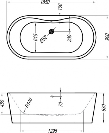 ��������� ����� Kolpa San Comodo 5042-01 185x90
