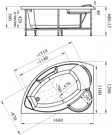 ��������� ����� Radomir Vannesa Massage 2-76-2-2-0-218 ����� 170�120, � �������������, �������� � �������, ������, R