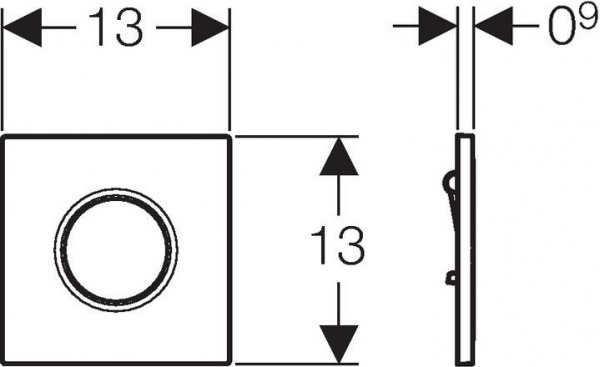 ������ ������������ ����� Geberit Sigma 01 116.011.11.5