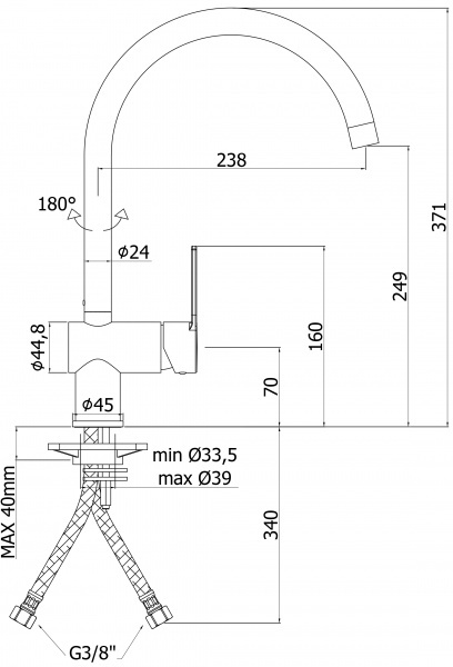  Paffoni Ringo RIN180NO   