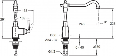 ��������� Jacob Delafon Cleo1889 E24317-VS ��� �������� �����