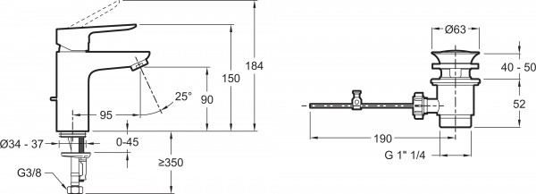  Jacob Delafon Oscar E29842-CP  
